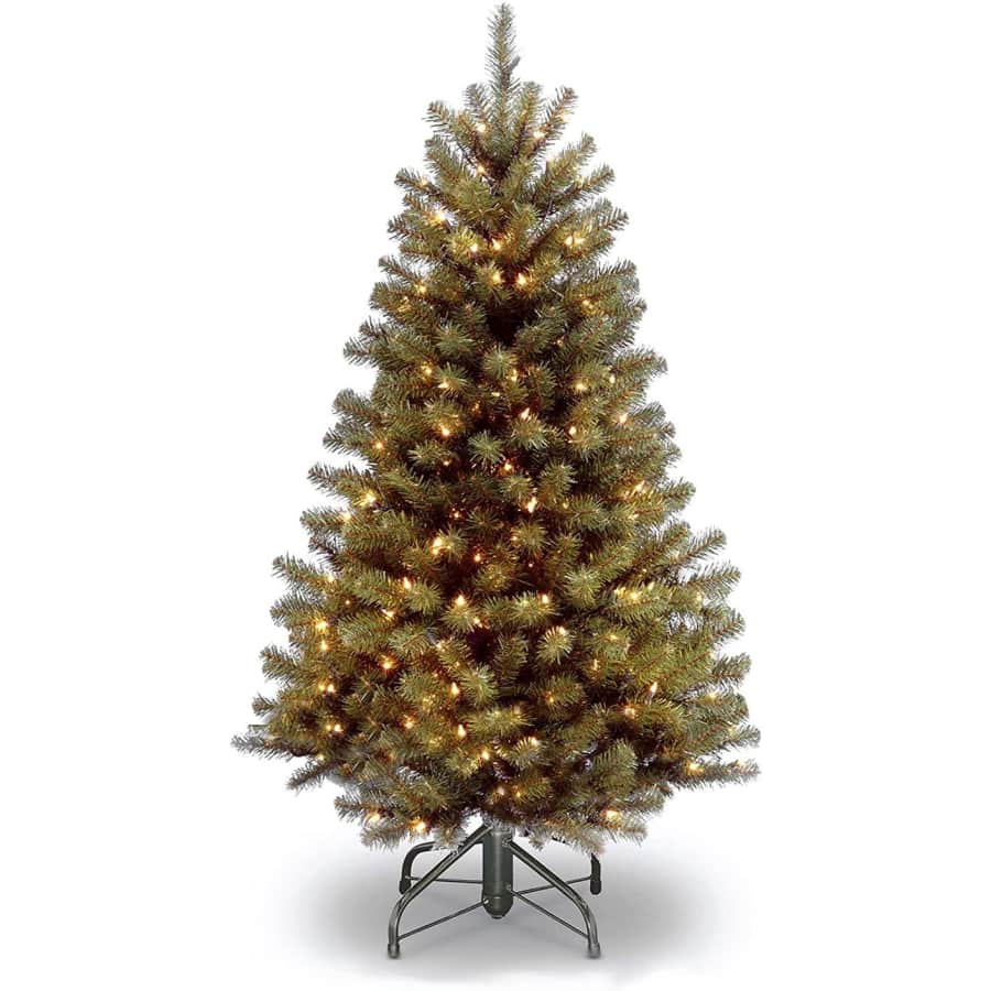 National Tree Company 4.5-Foot Pre-Lit Artificial Full Christmas Tree: $59 w/ Prime