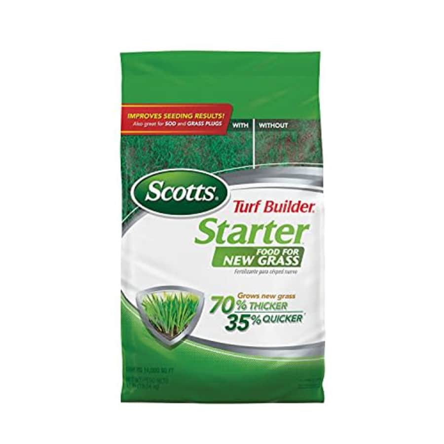 Scotts Turf Builder Starter Fertilizer 14,000 sq. ft.: $75 Scotts Turf Builder Starter Fertilizer 14,000 sq. ft.: $75