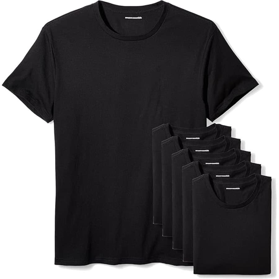 Amazon Essentials Men's Undershirt 6-Pack: $15 via Sub. & Save
