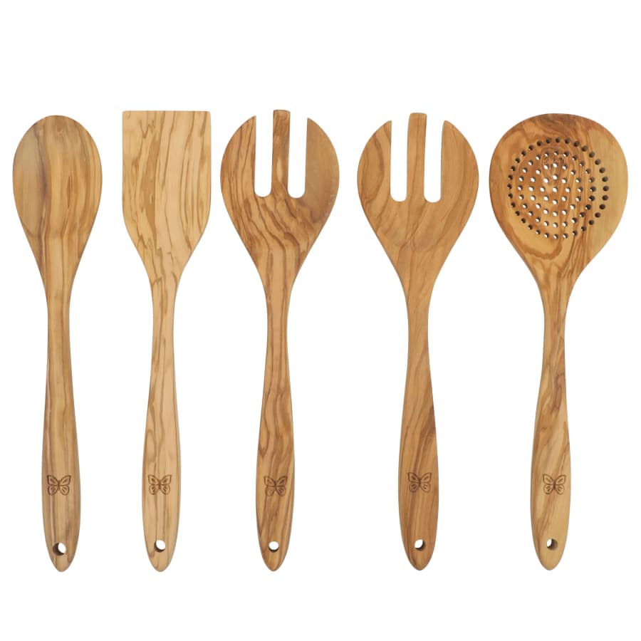 The Pioneer Woman 5-Piece Olivewood Cooking Utensil Set: $10 The Pioneer Woman 5-Piece Olivewood Cooking Utensil Set: $10