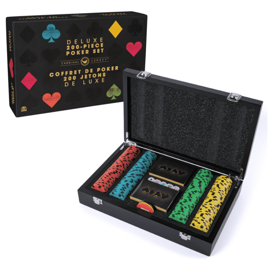 Spin Master Cardinal Legacy Deluxe 200-Piece Poker Set: $16