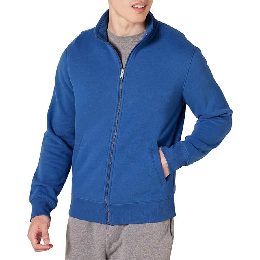 Amazon Essentials Men's Mock Neck Sweatshirt: $14 Amazon Essentials Men's Mock Neck Sweatshirt: $14