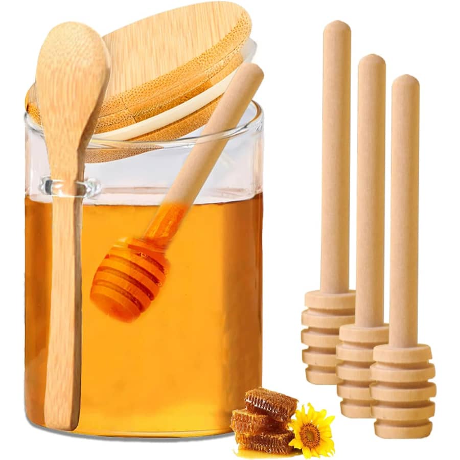 Glass Honey Dispenser: $3 Glass Honey Dispenser: $3