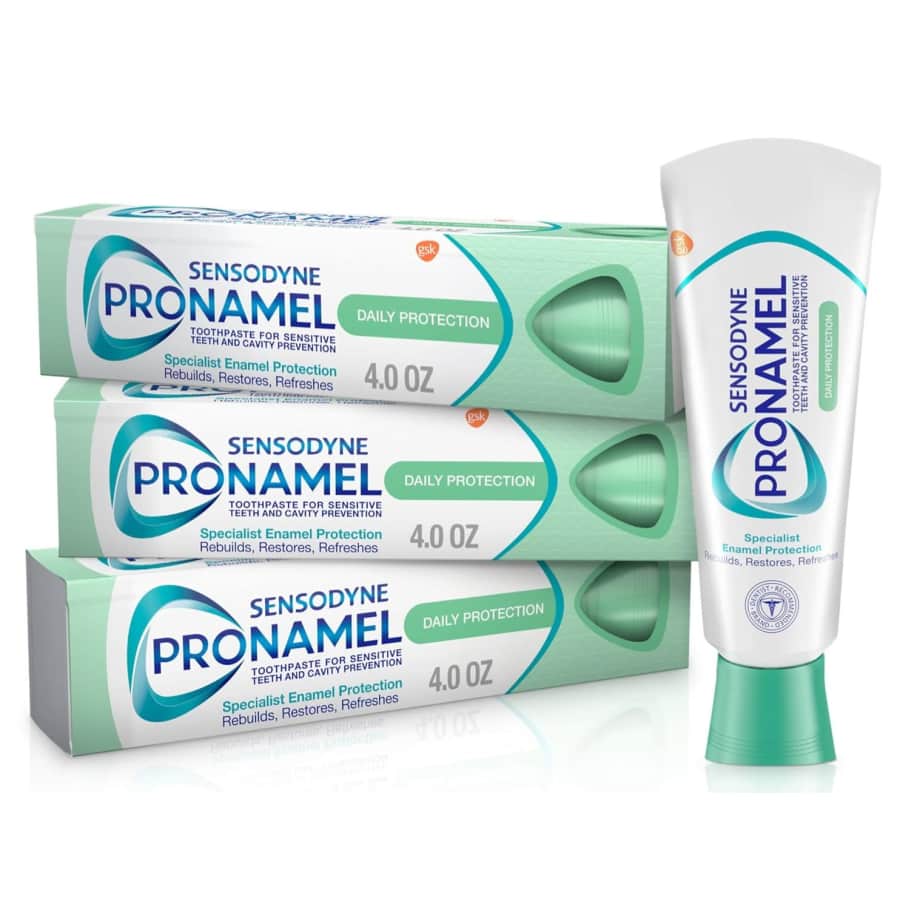 Sensodyne Pronamel Daily Protection Enamel Toothpaste 3-Pack: $12 via Sub. & Save