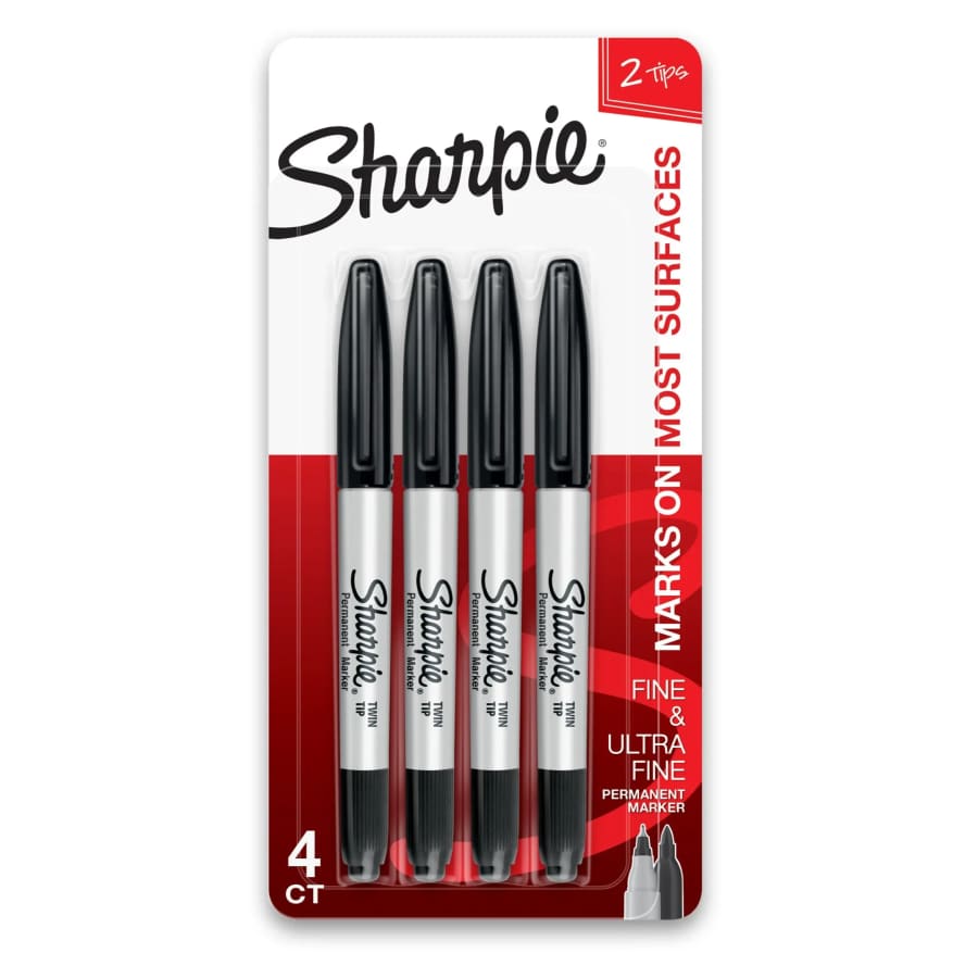 Sharpie Fine & Ultra Fine Twin-Tip Permanent Markers 4-Pack: $6.90