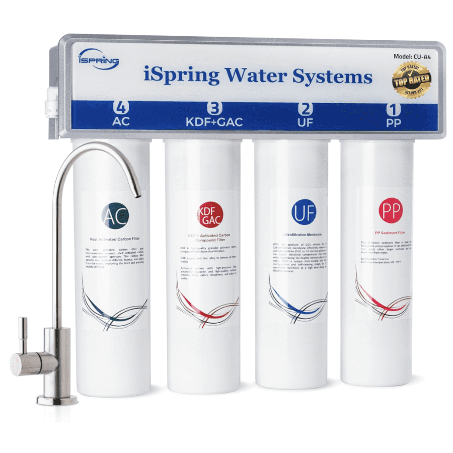 iSpring 0.01μm Ultra-Filtration Under Sink Water Filter System: $126 iSpring 0.01μm Ultra-Filtration Under Sink Water Filter System: $126