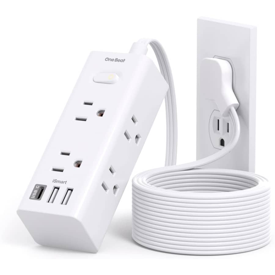 One Beat 10-Foot 6-Outlet Extension Cord: $12 One Beat 10-Foot 6-Outlet Extension Cord: $12