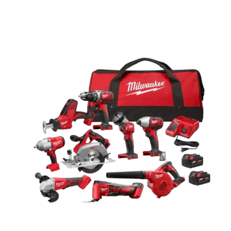 Milwaukee M18 18V Lithium-Ion Cordless 9-Tool Combo Kit: $599 Milwaukee M18 18V Lithium-Ion Cordless 9-Tool Combo Kit: $599