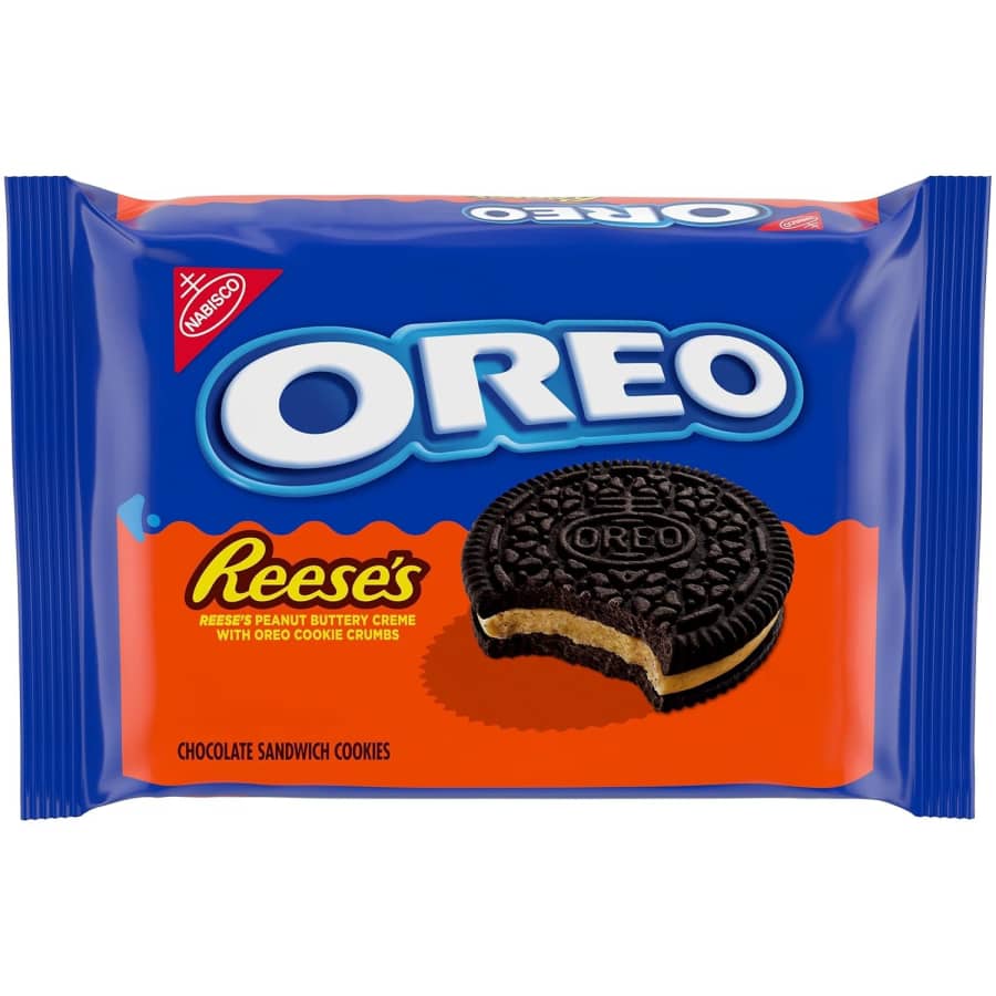 Oreo Reese's Peanut Buttery Creme Chocolate Sandwich Cookies: $5, 2 for $9