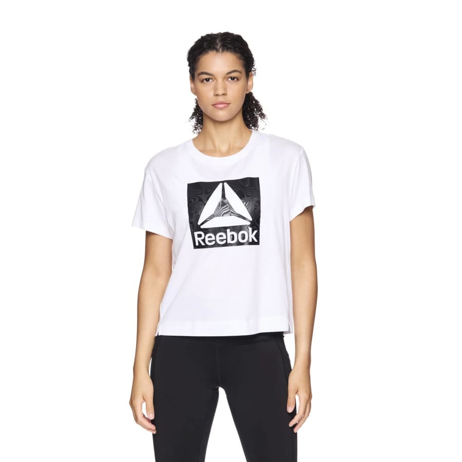 Reebok Women's Spirit Cropped T-Shirt: $5 Reebok Women's Spirit Cropped T-Shirt: $5
