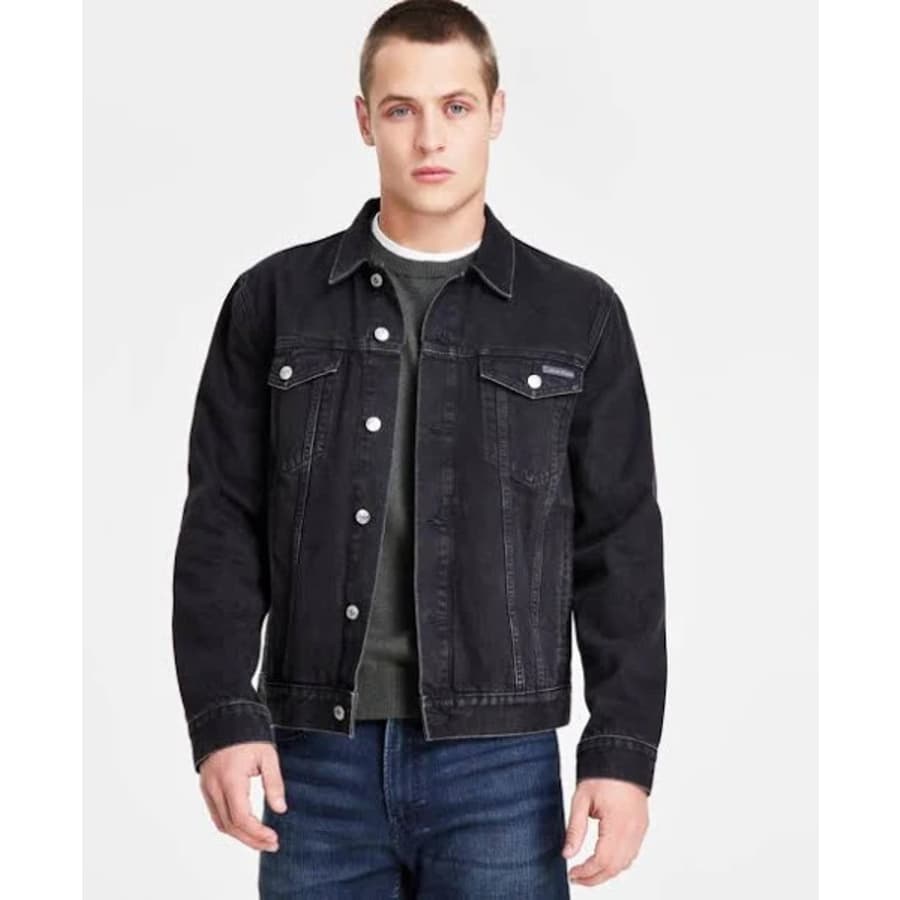 Calvin Klein Men's Tinted Stone Wash Trucker Jacket: $49 Calvin Klein Men's Tinted Stone Wash Trucker Jacket: $49