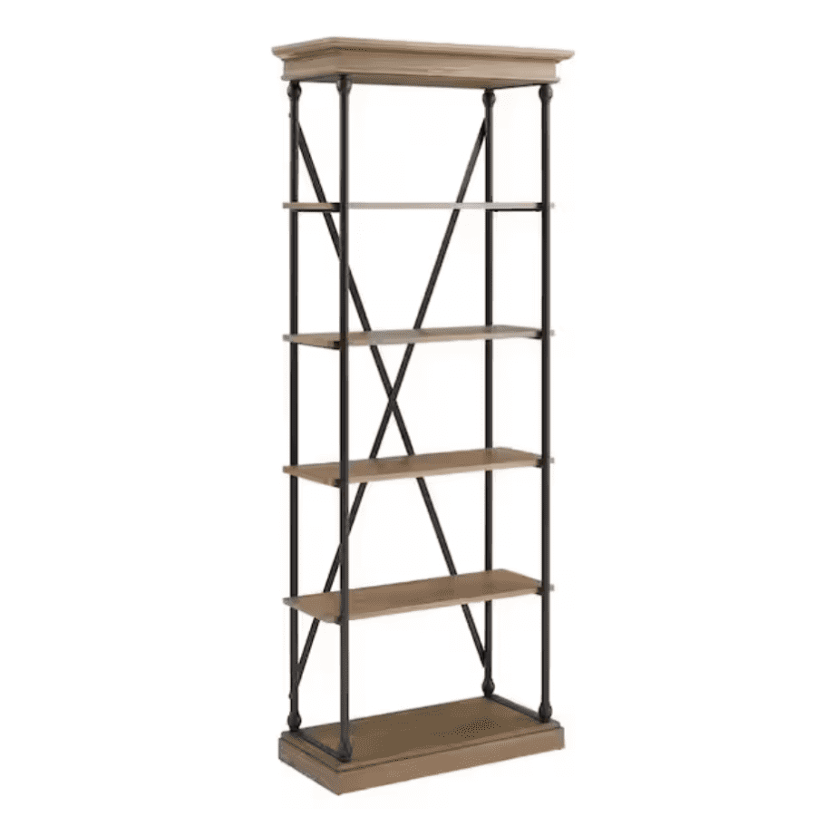 HomeSullivan 84" 5-Shelf Etagere Bookcase: $419.64