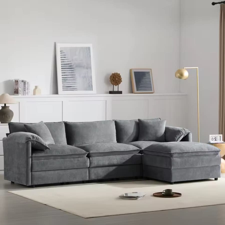3-Seat Modular Sectional Sofa: $574 3-Seat Modular Sectional Sofa: $574