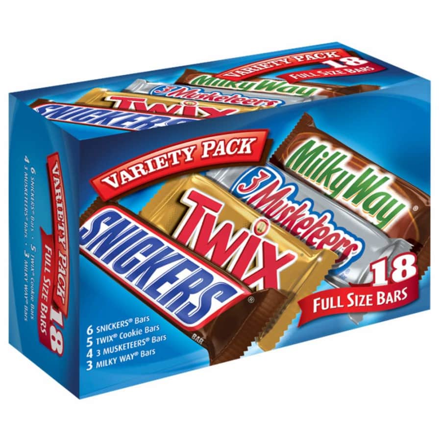 Mars 18-Count Variety Pack: $14 via Subscribe & Save
