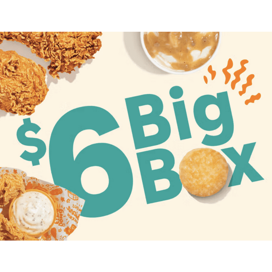Popeyes Big Box Deal: $6 Popeyes Big Box Deal: $6