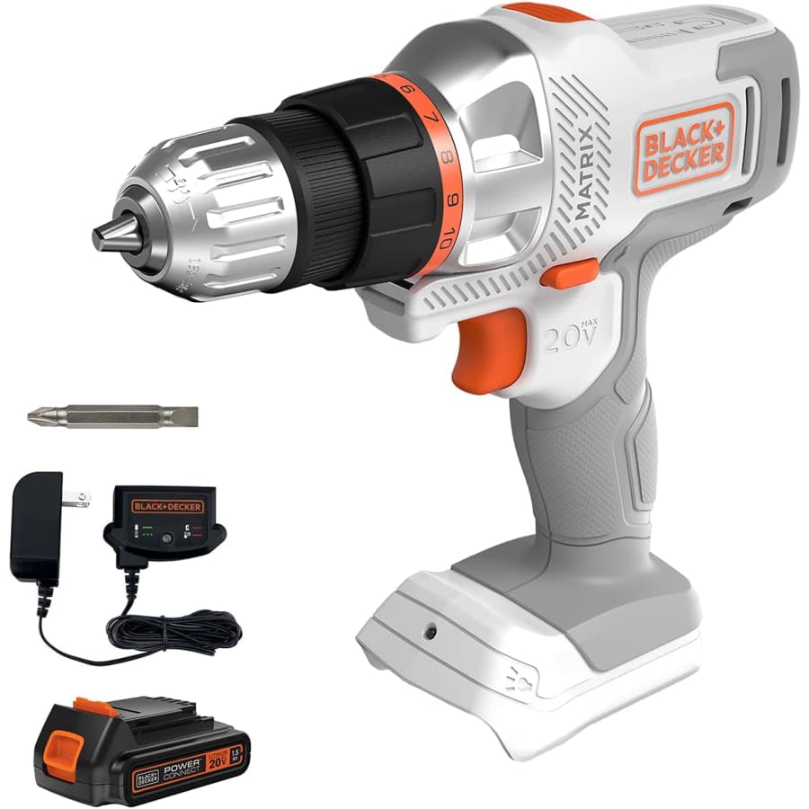 Black + Decker 20V MAX Matrix Cordless Drill/Driver Kit: $50 Black + Decker 20V MAX Matrix Cordless Drill/Driver Kit: $50