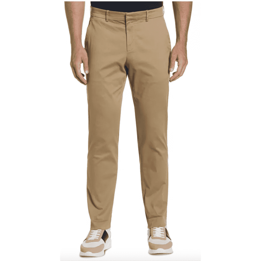 Perry Ellis Men's Slim Fit Cotton Dress Pant: $18