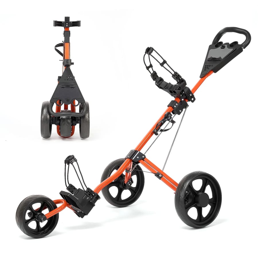 Naipo 3-Wheels Golf Pull Push Cart: $66 Naipo 3-Wheels Golf Pull Push Cart: $66