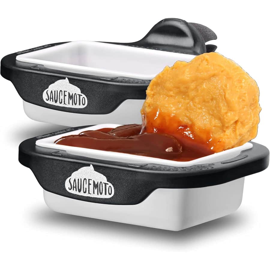 Saucemoto Dip Clip In-Car Sauce Holder 2-Pack: $7.99 Saucemoto Dip Clip In-Car Sauce Holder 2-Pack: $7.99