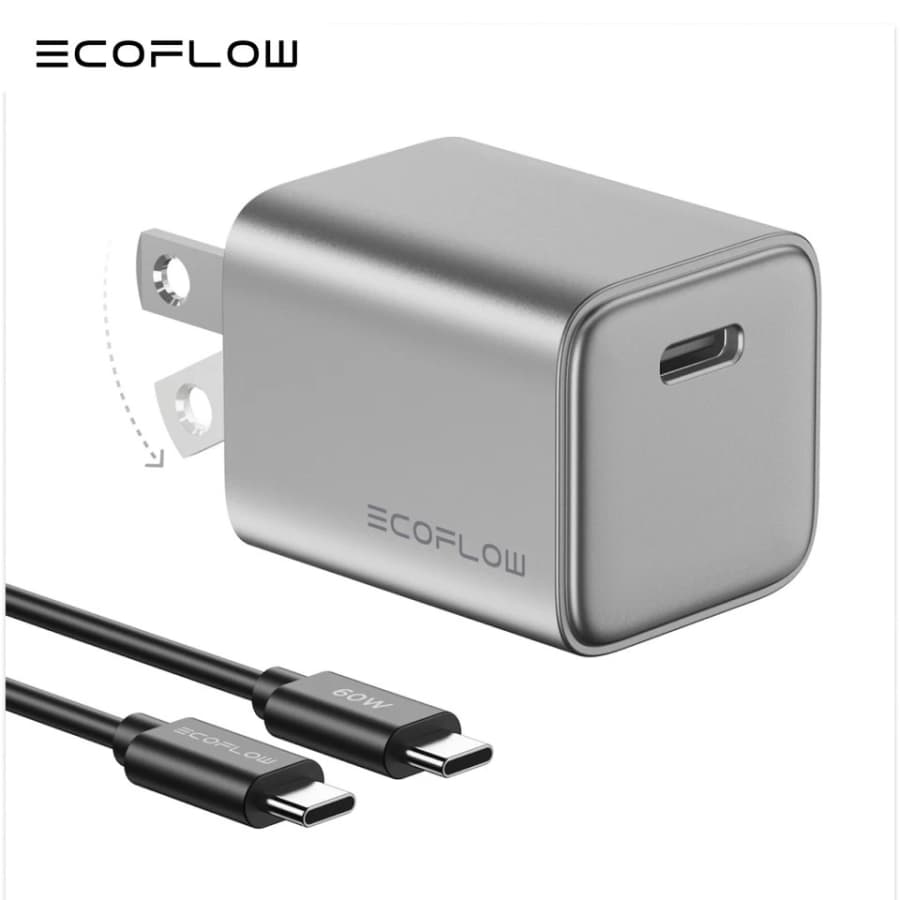 EcoFlow Rapid 20W GaN USB-C Charger w/ Cable: $10