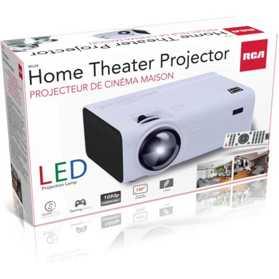 Certified Refurb RCA 1080p Home Theater Projector: $29.99 Certified Refurb RCA 1080p Home Theater Projector: $29.99