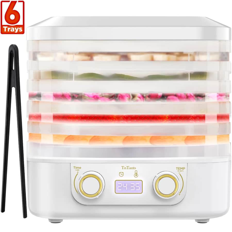 Tntants 6-Tray Food Dehydrator Machine: $27.49 Tntants 6-Tray Food Dehydrator Machine: $27.49