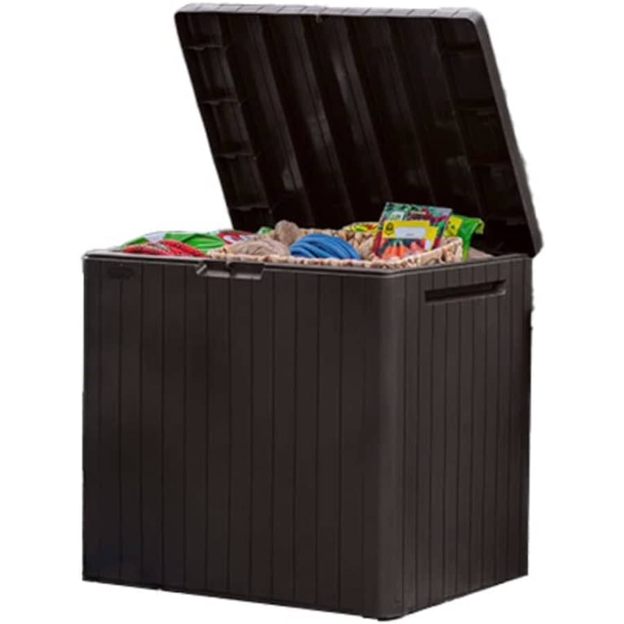 Keter City 30-Gallon Resin Deck Box: $26 Keter City 30-Gallon Resin Deck Box: $26