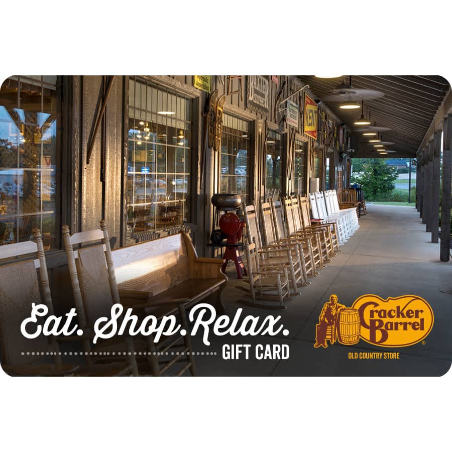 Cracker Barrel Gift Cards: 10% off $50