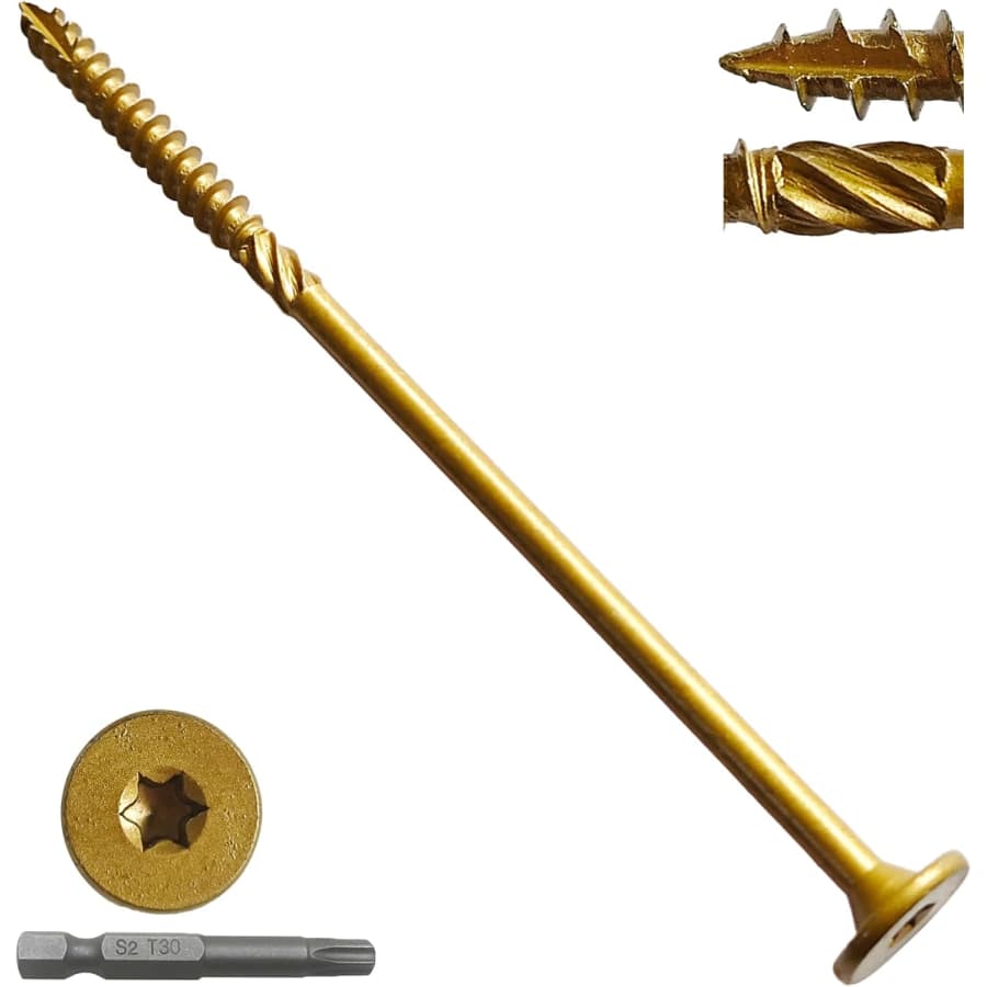 14-Piece 6" Heavy-Duty Lag Screws: $19.49 14-Piece 6" Heavy-Duty Lag Screws: $19.49