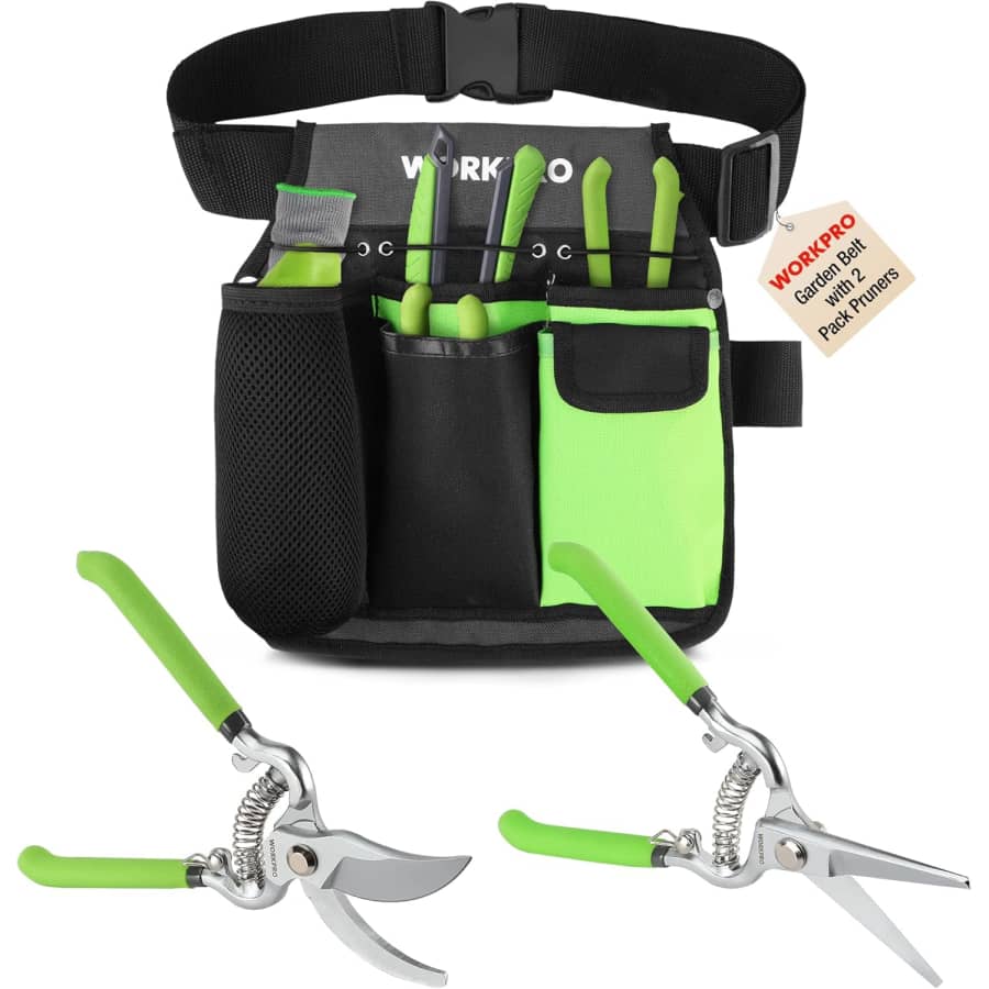 Workpro 2-Piece Pruning Shears and Garden Tool Belt Set: $13 Workpro 2-Piece Pruning Shears and Garden Tool Belt Set: $13