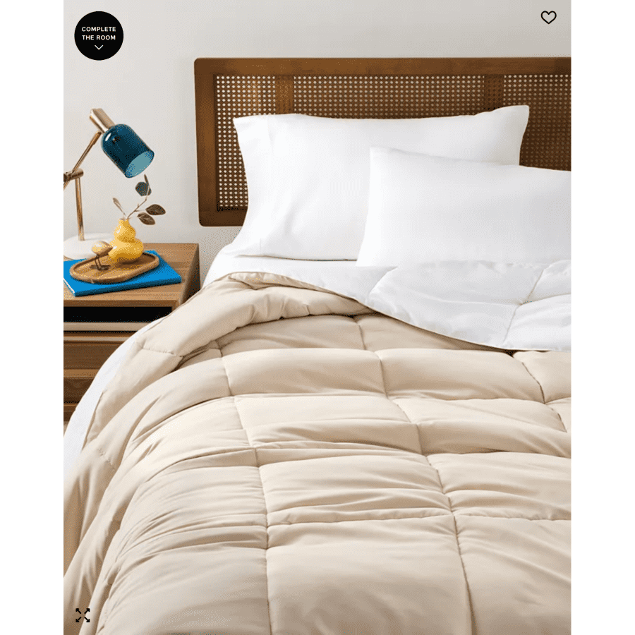 Arch Studio Microfiber Down Alternative Comforter: $22 Arch Studio Microfiber Down Alternative Comforter: $22