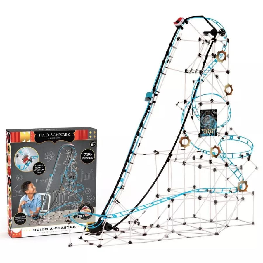 Open-box FAO Schwarz 736-Piece Roller Coaster Model Kit: $15 Open-box FAO Schwarz 736-Piece Roller Coaster Model Kit: $15