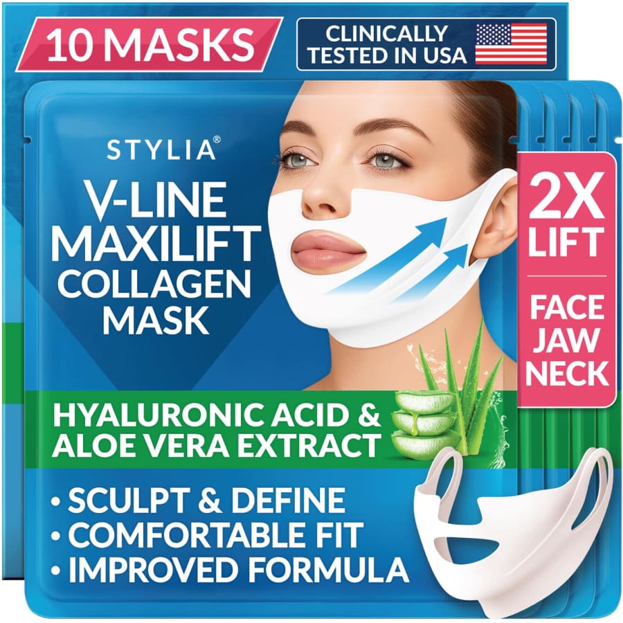 Stylia V-Line MaxiLift Collagen Mask 10-Pack: $26 via Sub & Save
