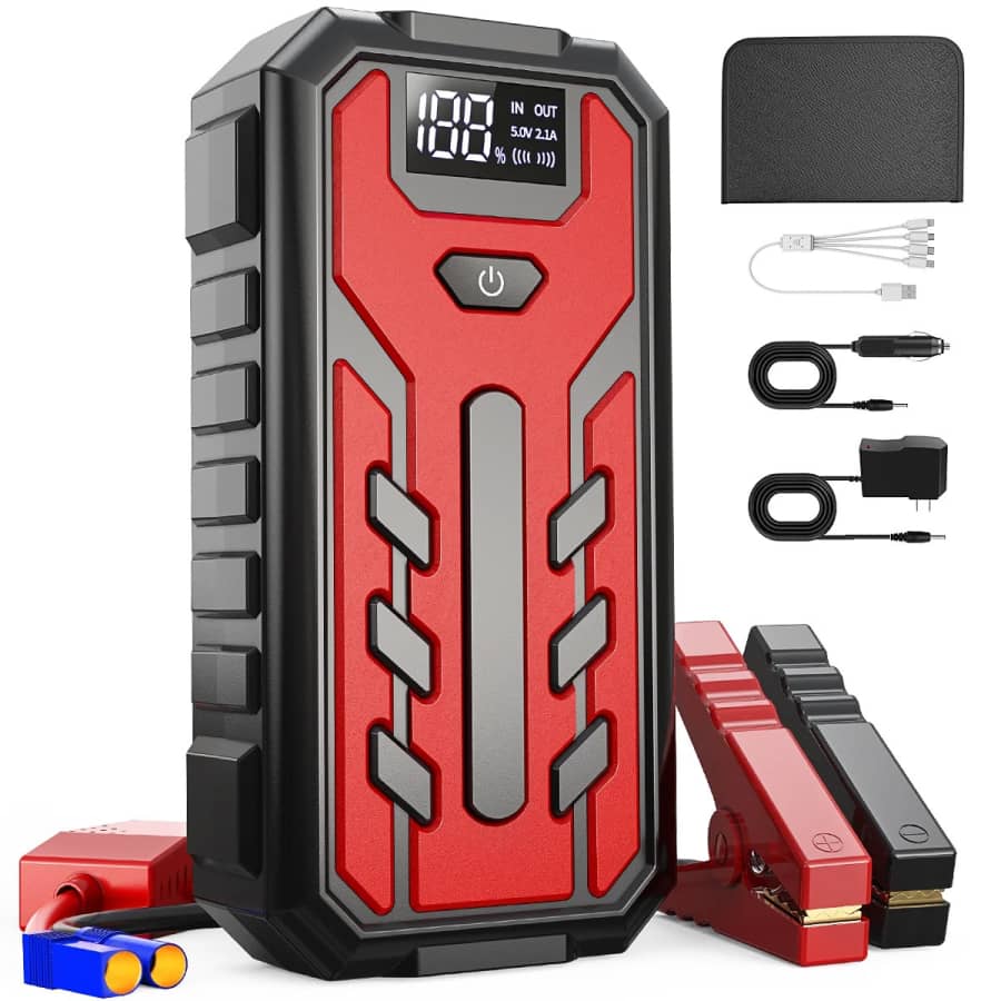 GPED 4,000A 39,800mAh Portable Car Jump Starter: $40 GPED 4,000A 39,800mAh Portable Car Jump Starter: $40