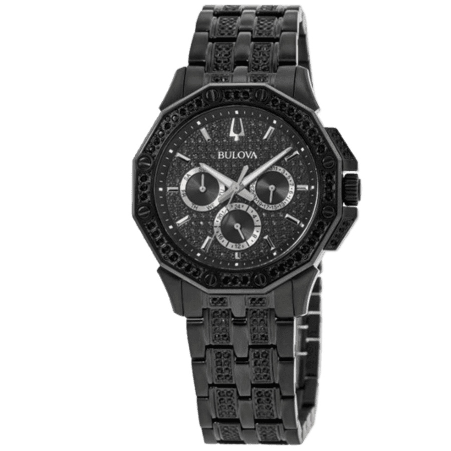 Bulova Men's Crystal Octava Chronograph Pave Crystal Watch: $229