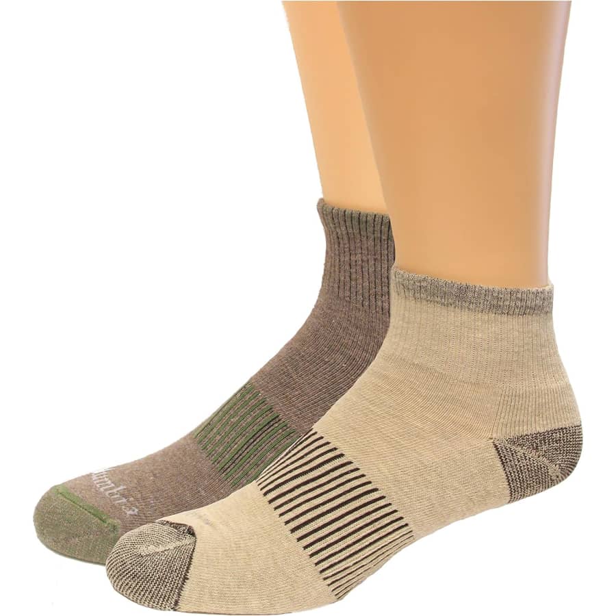 Columbia Men's Quarter Socks 2-Pack: $11