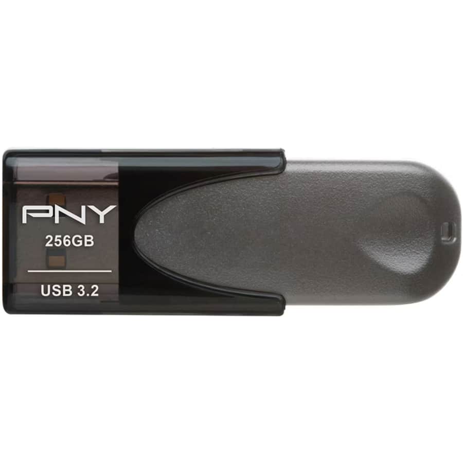 PNY Elite Turbo Attache 4 256GB USB 3.2 Flash Drive: $18 PNY Elite Turbo Attache 4 256GB USB 3.2 Flash Drive: $18