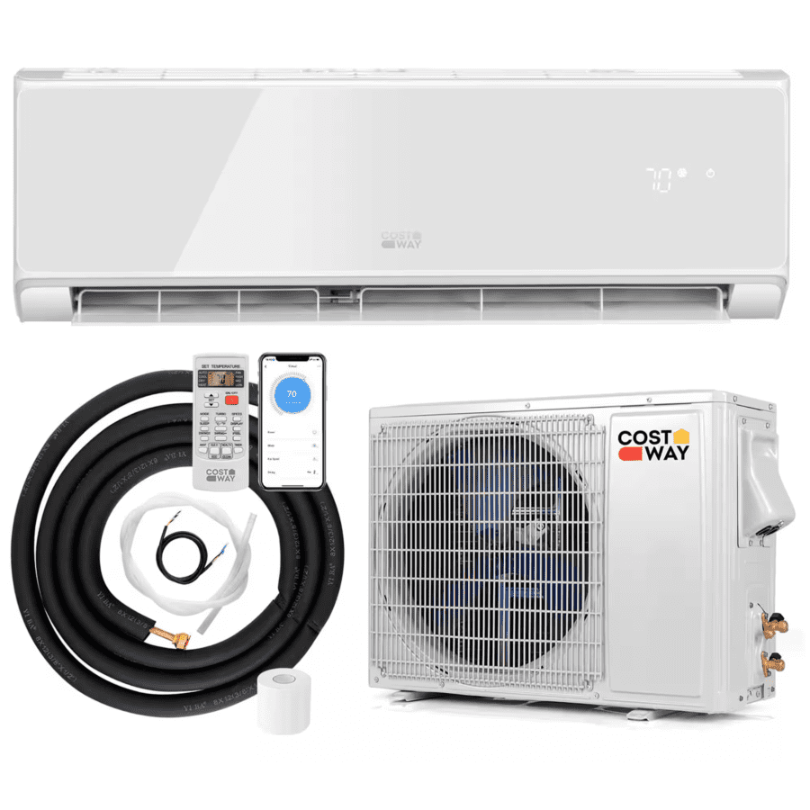 Costway 12,000 BTU Wifi Mini Split Air Conditioner & Heater w/ Heat Pump: $570