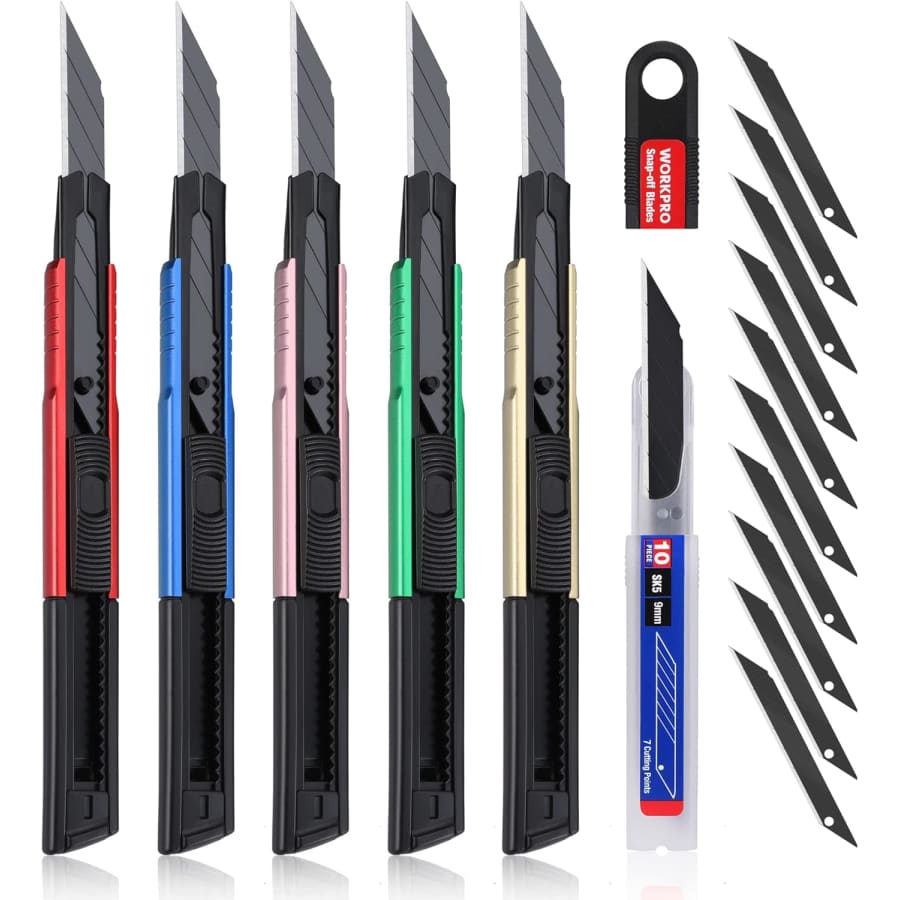 Workpro Utility Snap-Off Knife 15-Pack: $8 w/ Prime