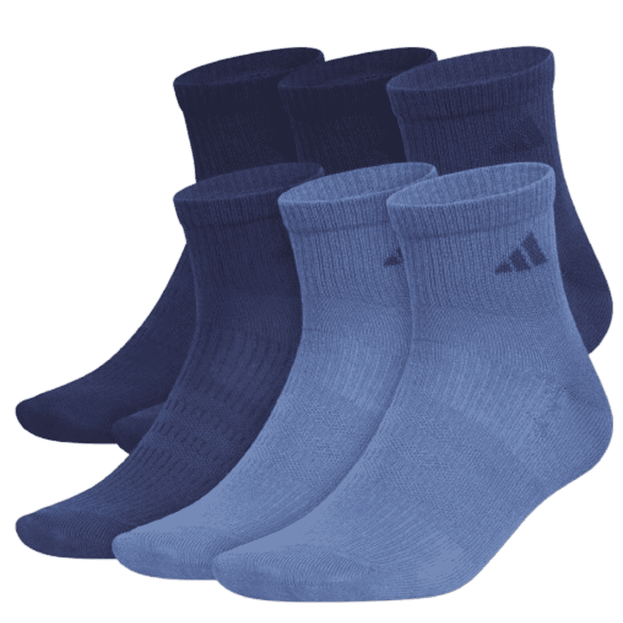 adidas Men's Superlite 3.0 Quarter Sock 6-Pair Pack: $8.50