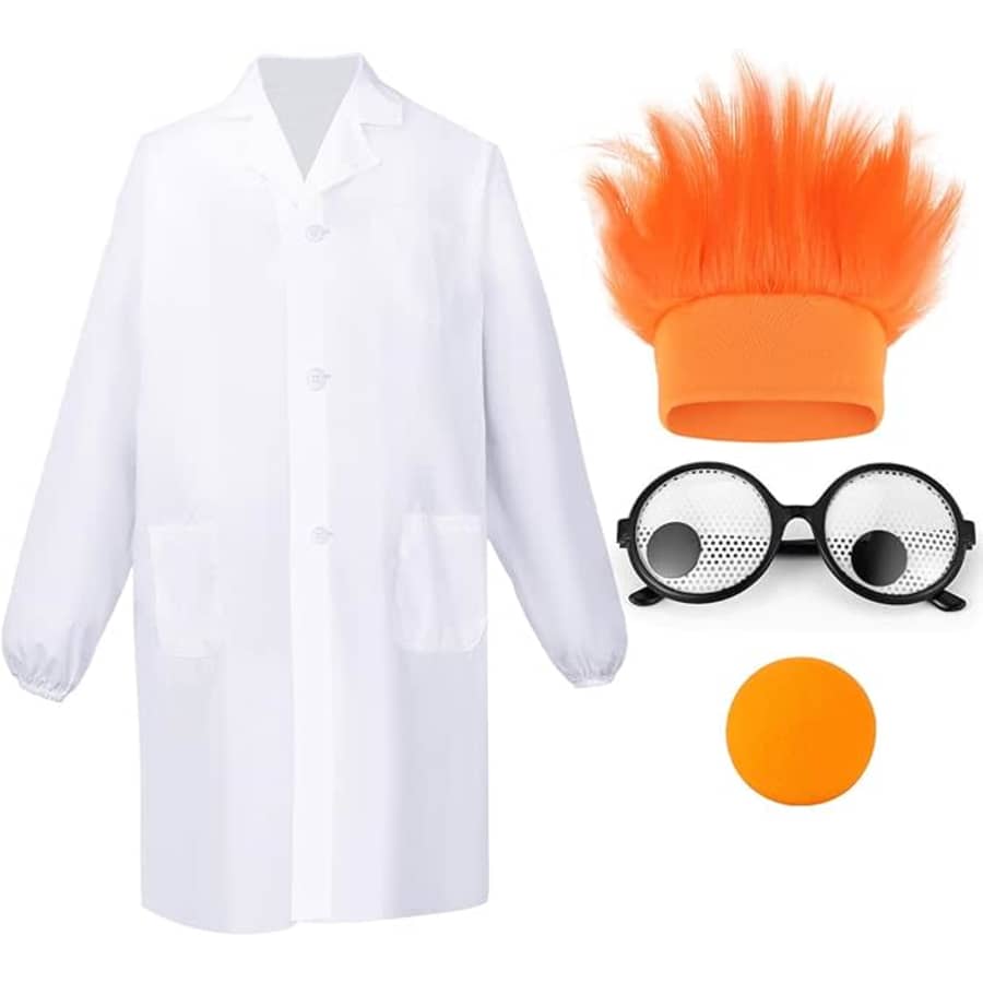 Wiggly Glasses Orange Nose Hairy Headband Costume: $9.44