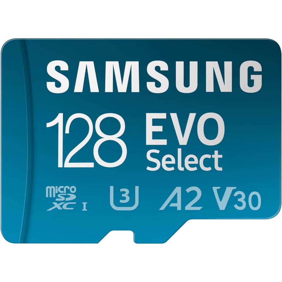 Samsung EVO Select 128GB microSD Memory Card: $13 Samsung EVO Select 128GB microSD Memory Card: $13