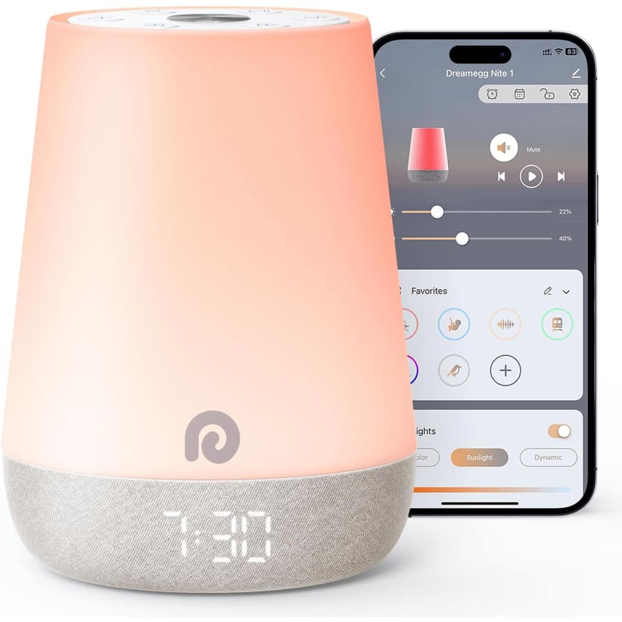 Dreamegg Nite 1 White Noise Machine with Light: $17