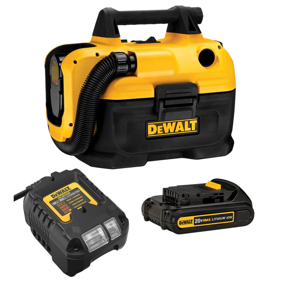DeWalt 20V Max 2-Gallon Cordless Wet/Dry Shop Vacuum w/ Battery: $99 DeWalt 20V Max 2-Gallon Cordless Wet/Dry Shop Vacuum w/ Battery: $99