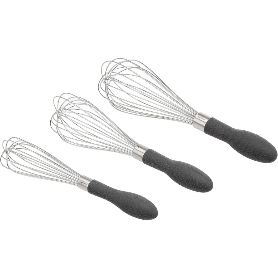 Amazon Basics Stainless Steel Wire Whisk Set: $6 Amazon Basics Stainless Steel Wire Whisk Set: $6