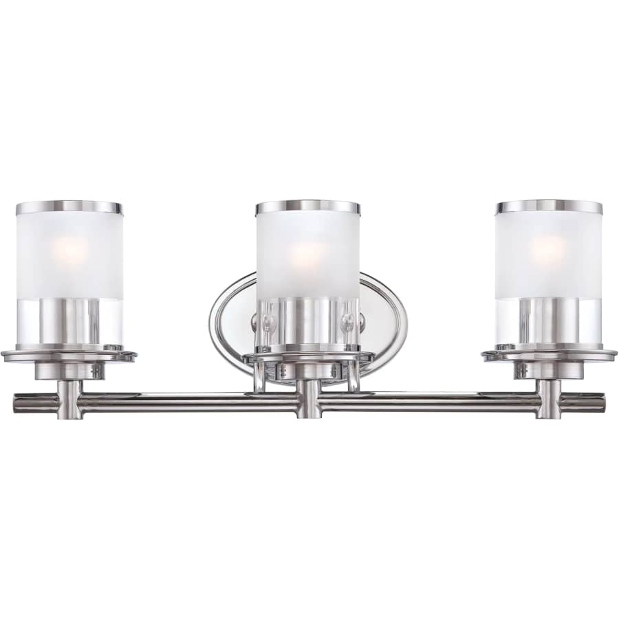 Designers Fountain Essence 3-Light Bathroom Vanity Light Fixture: $50 Designers Fountain Essence 3-Light Bathroom Vanity Light Fixture: $50