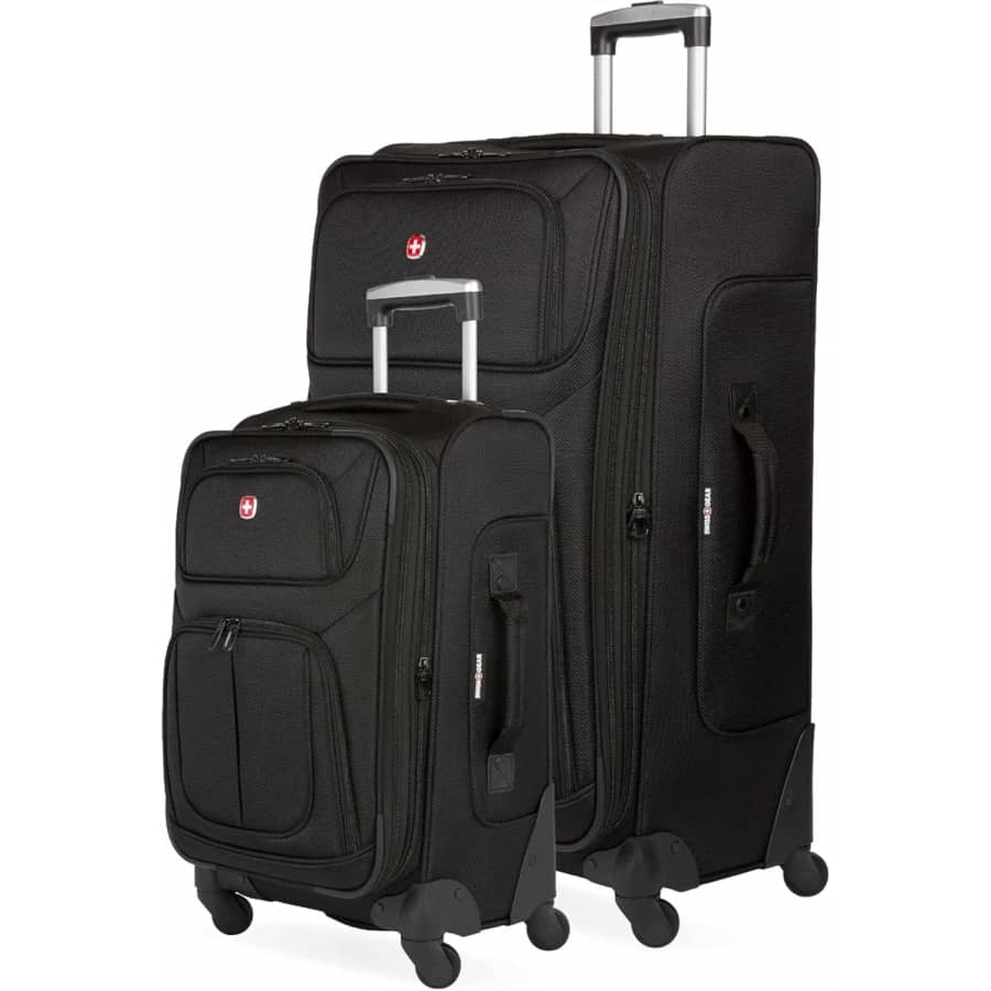 SwissGear Sion Softside Expandable Luggage 2-Piece Set: $150