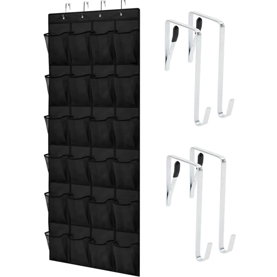 Gorilla Grip 24-Pocket Over the Door Shoe Organizer: $12