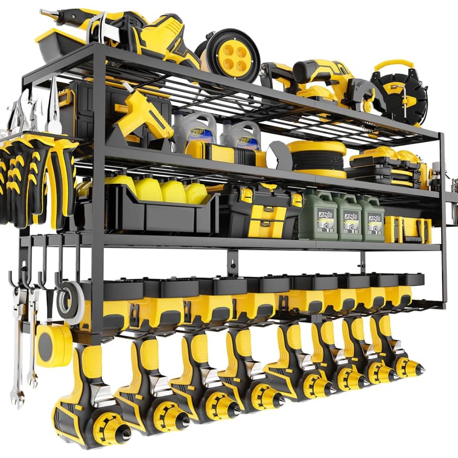 4-Tier Wall-Mounted Power Tool Organizer: $32.82