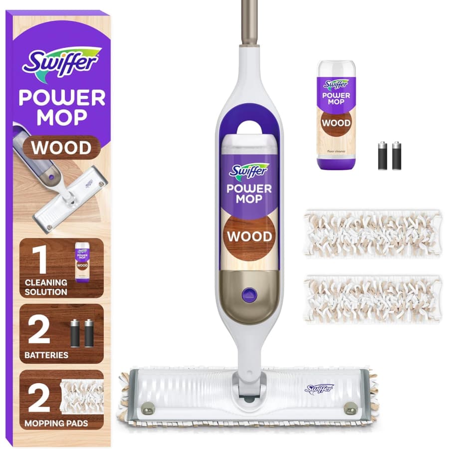 Swiffer PowerMop Wood Mop Kit: $17.97